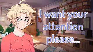 ASMR M4M Your FEMBOY BF is needy for you ATTENTION ❤ Bratty Kisses Controller sounds [upl. by Ihtak]