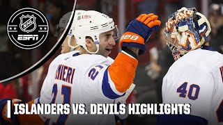 New York Islanders CLINCH PLAYOFF BERTH vs New Jersey Devils  Full Game Highlights  NHL on ESPN [upl. by Sirah]