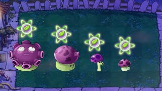 Plants vs Zombies Hack  Gloomshroom  Fumeshroom  Scaredyshroom  Puffshroom vs All Zombies [upl. by Squier47]