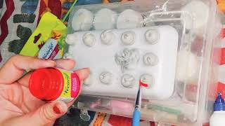 make a easy cake box with mouldit clay 🎂 [upl. by Niuqauj]