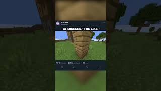 AI MINECEAFT BE LIKE 😢 minecraft viralshort shorts [upl. by Artaed]