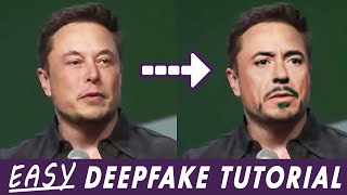 Easy Deepfake Tutorial DeepFaceLab 20 Quick96 [upl. by Nivahb342]