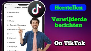 Herstel verwijderde berichten op TikTok nieuwe opties [upl. by Wickham]