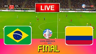 BRAZIL vs COLOMBIA  Copa America 2024 Final  Full Match All Goals  Live Football Match [upl. by Mauldon]