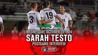 Keene State Womens Soccer  Sarah Testo Postgame Interview 10232024 [upl. by Mcgurn]