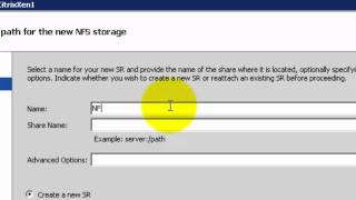 Citrix XenServer Adding an NFS SR [upl. by Llewxam]