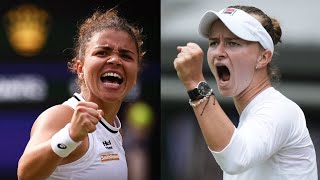 Jasmine Paolini vs Barbora Krejcikova  Wimbledon 2024 Final [upl. by Llertnahs]