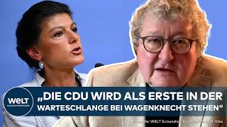 BSW HÖHENFLUG CDU oder AFD Wird die WagenknechtPartei zur quotKönigsmacherinquot in Ostdeutschland [upl. by Gussy]