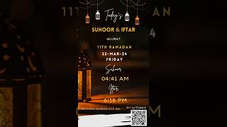 Ramadan Calendar 2024 Ramazan Sehr o Iftar Ramadan Timings Ramazan Muslim Roza Sehri Iftari calendar [upl. by Ardnossac]