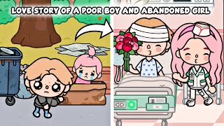 How We Met ❤️ The Love Story of a Poor Boy and Abandoned Girl  Toca Life Story  Toca Boca World [upl. by Araccot]