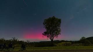 Aurora 11th October 2024 from near Kyogle NSW Australia [upl. by Woodson]