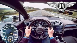 Bentley Bentayga W12 Acceleration POV Autobahn 290 kmh Drive by AutoTopNL [upl. by White]