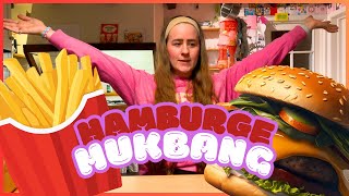 HAMBURGEMUKBANG QampA  FRÅGESTUND 🍔🍟 VLOGGVECKA Dag 7 Sista dagen [upl. by Oironoh51]