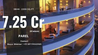 3BHK 2300 Sf Parel  Sea View Apartment In Mumbai  Big Decks  Nearing Possession  Buy Now [upl. by Marje334]