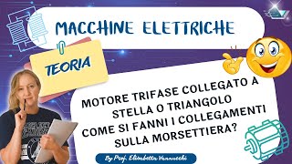 Motore trifase collegato a stella o triangolo come si fanno i collegamenti sulla morsettiera [upl. by Eenaej929]