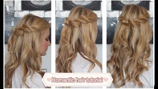 Halboffene Frisur für besonderen Anlass oder Alltag ♥ zart und romantisch ♥ TUTORIAL [upl. by Fauch]