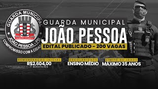 GM JOÃO PESSOAPB  EDITAL PUBLICADO ANÁLISE DO EDITAL COM 200 VAGAS [upl. by Samaria151]