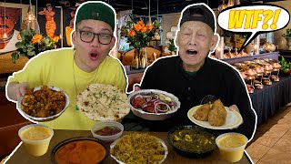 My Chinese Grandpa Tries INDIAN FOOD For The FIRST TIME Oh Man lol [upl. by Akimat]