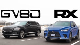 GV80 Over RX 2024 Lexus RX vs 2024 Genesis GV80 The Ultimate Luxury SUV Battle [upl. by Kimbra532]