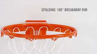 Spalding180 Degree Breakaway Basketball Rim [upl. by Yeniffit]