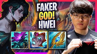 FAKER IS A GOD WITH HWEI  T1 Faker Plays Hwei MID vs Azir  Season 2024 [upl. by Cown]