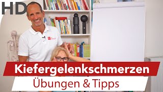 Kiefergelenk Schmerzen Übungen  Kieferschmerzen Kiefergelenkschmerzen [upl. by Naicul39]