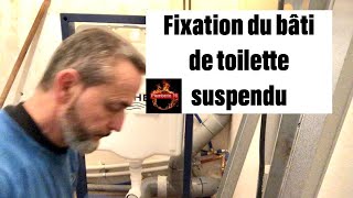 Fixation du bâti de toilette suspendu [upl. by Reiners]