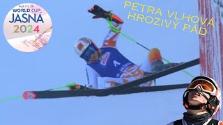 Petra Vlhovápád na svetovom pohári v Jasnej 2024 [upl. by Rori]