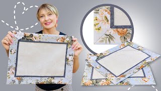 🌟 CONSEJO DE COSTURA CÓMO COSER ESQUINAS PERFECTAS PARA TU MANTEL O INDIVIDUALES 🌟 [upl. by Kcirded]