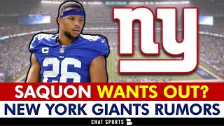 Saquon Barkley SPEAKS On Leaving The Giants ‘Can See Myself In Another Uniform’  NY Giants News [upl. by Liuka651]