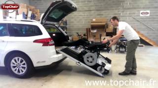 Topchair  a very compact wheelchair in a car [upl. by Nnyre]