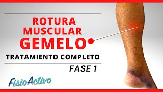 ROTURA MUSCULAR DE GEMELO 🦵🏼💥 Valoración y Tratamiento Completo  Ejercicios CASO REAL FASE 1 [upl. by Weed]