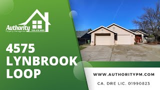 4575 Lynbrook Loop Offered By Authority Property Management Redding CA [upl. by Terr]