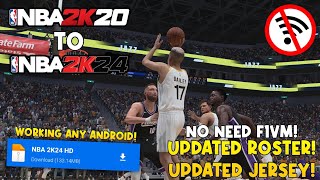 NBA 2K20 To NBA 2K24 v98 Updated Roster Updated Jersey No Need F1VM  New Update [upl. by Olracnaig]