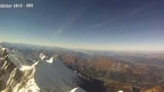 Mont Blanc décollage parapente 4810 m [upl. by Einner589]