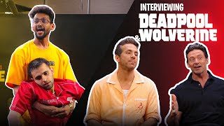 Interviewing Deadpool and Wolverine marvel marvelin RyanReynolds HughJackman [upl. by Ahsemed283]