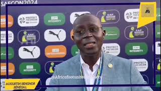 le Président de la Fédération Sénégalaise Augustin Senghor sest livré au micro dAfricafootunited [upl. by Anytsirk]