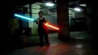 7 colors LED lightsaber [upl. by Nevyar]