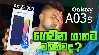 Samsung Galaxy A03s Unboxing And Full Review In Sinhala [upl. by Atworth110]