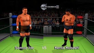 King of Colosseum II  Samoa Joe vs Kenta Kobashi [upl. by Hatti]