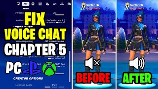 HOW TO FIX GAME CHAT AUDIO IN FORTNITE CHAPTER 5 Voice Chat Not Working [upl. by Richer]