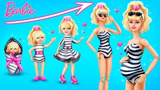 Barbie Growing Up 30 Dolls DIYs [upl. by Ann]