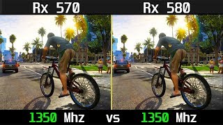 Rx 570 vs Rx 580  1350 Mhz  Test in 12 Games [upl. by Tish869]