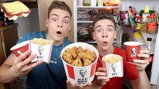 Wir essen 1 Tag lang wie ein ZUSCHAUER Teil 2 mit KFC Menü [upl. by Mosira]