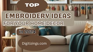 10 Creative Embroidery Ideas for Your Home Decor [upl. by Zaller]