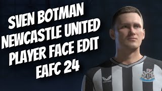 Sven Botman Player face creation EAFC 24 [upl. by Shields]