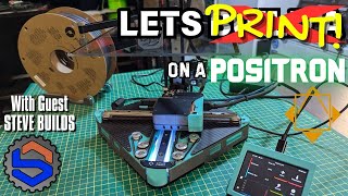 FIRST PRINTS ON THE POSITRON  The UPSIDE DOWN CoreXY Compact Printer KIT 3dprinting livestream [upl. by Siffre]