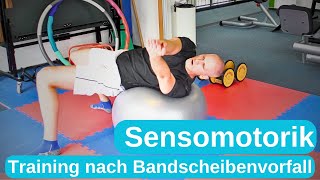 Training nach Bandscheibenvorfall LWS  Teil 3  Sensomotorik [upl. by Relyat]