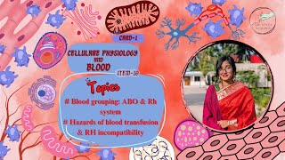 Blood Grouping ABO amp Rh System Transfusion Hazards  Cellular Physiology and Blood – Item 10 [upl. by Dorinda]