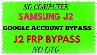 Samsung J200G FRP Bypass No Computer Needed [upl. by Justis370]